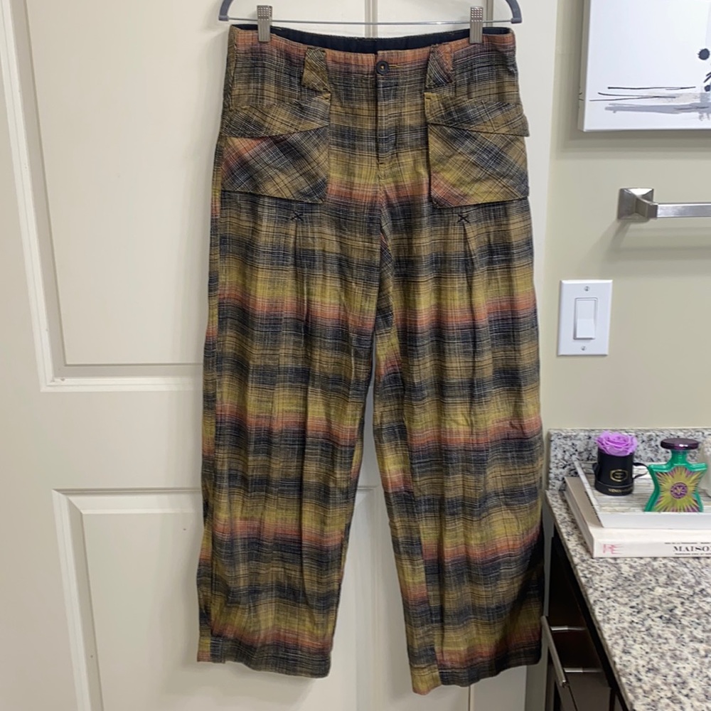 Free People Plaid Trouser Pant